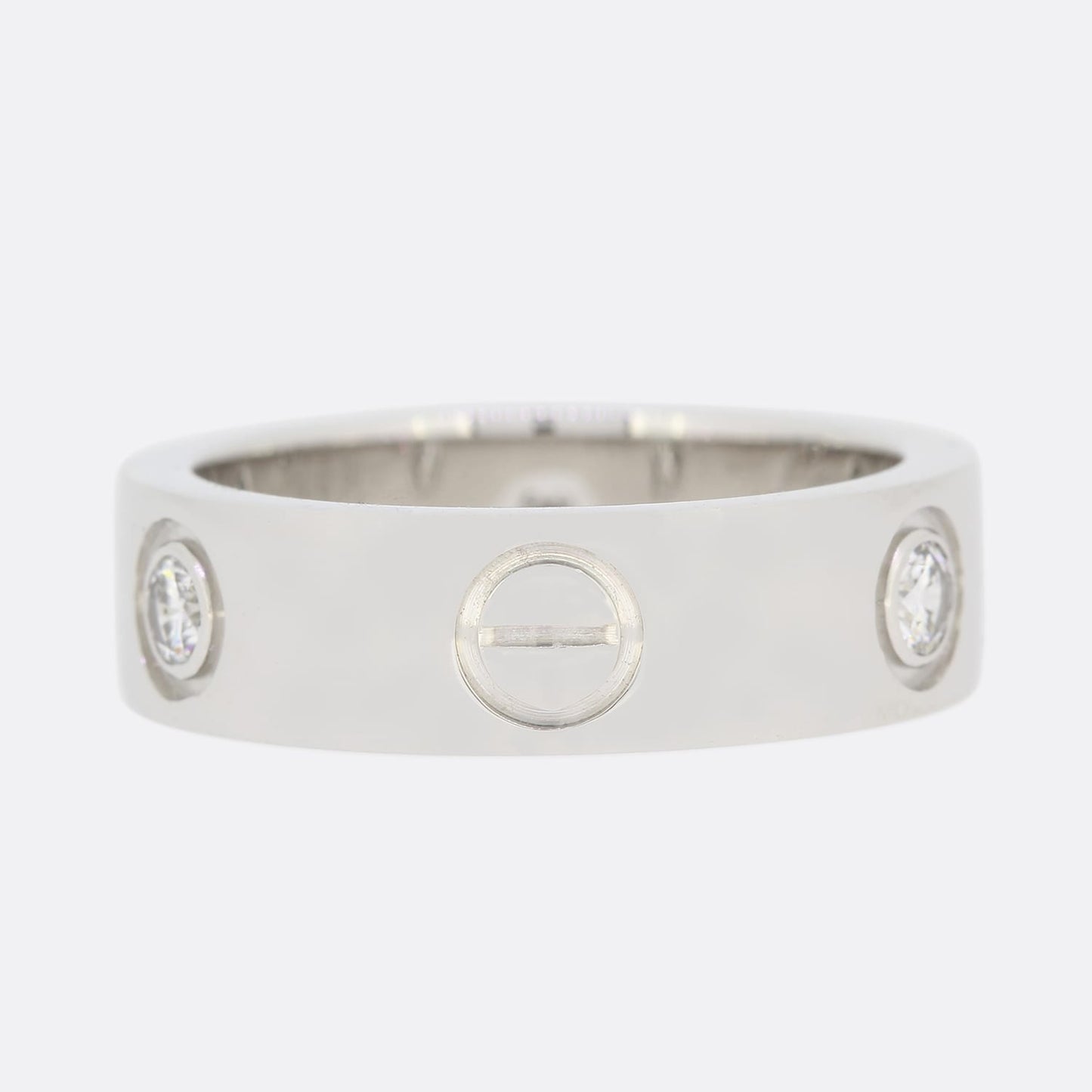 Cartier Three Diamond LOVE Ring Size K (50)