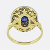 Vintage Sapphire and Diamond Cluster Ring