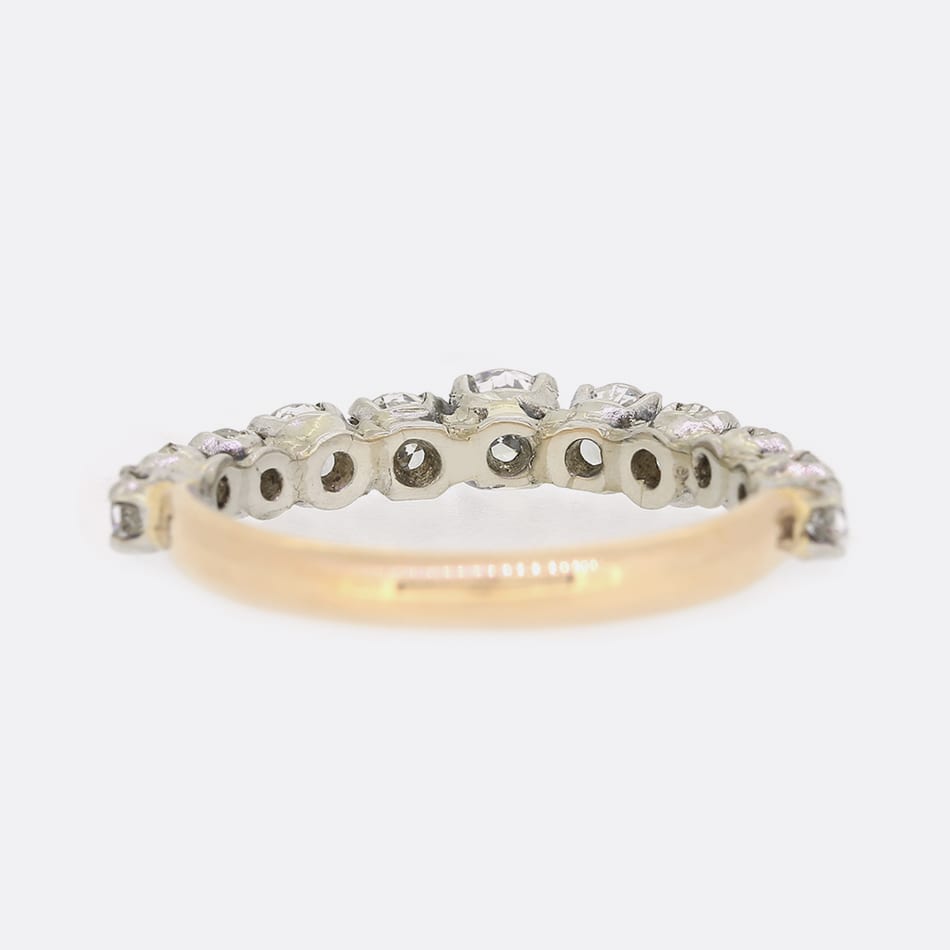 1.00 Carat Eleven Stone Diamond Ring