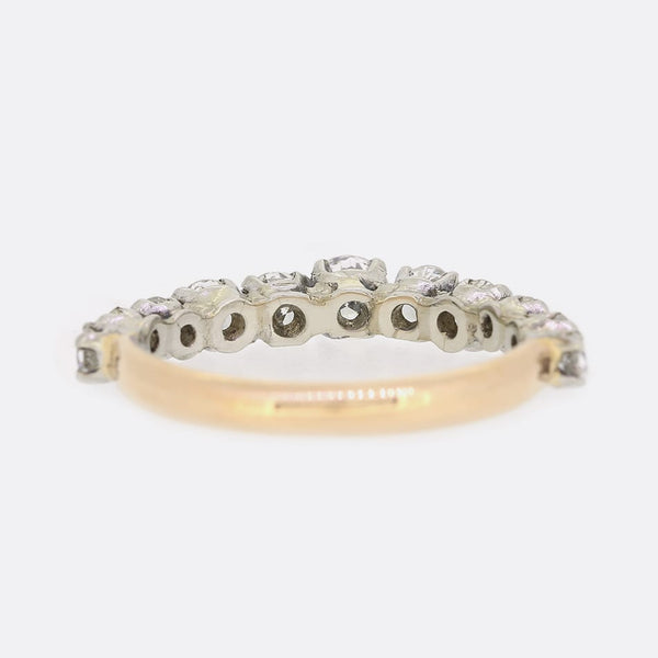 1.00 Carat Eleven Stone Diamond Ring