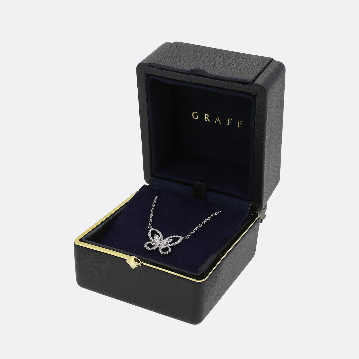 Graff Diamond Butterfly Pendant Necklace