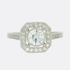 Art Deco Style 0.70 Carat Diamond Cluster Ring