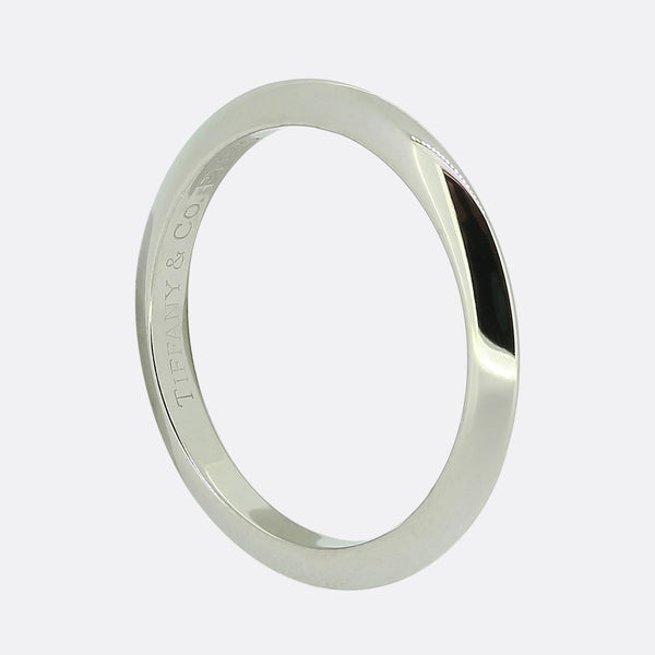 Tiffany & Co. Knife Edge Wedding Band Ring Size H 1/2 (47)