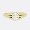 Vintage 1.03 Carat Diamond Gypsy Ring