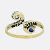 Edwardian Sapphire and Diamond Twist Ring