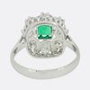 Emerald and Diamond Cluster Ring