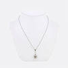 Edwardian Natural Pearl and Diamond Drop Necklace