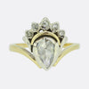 Vintage Rose Cut Diamond Crown Ring