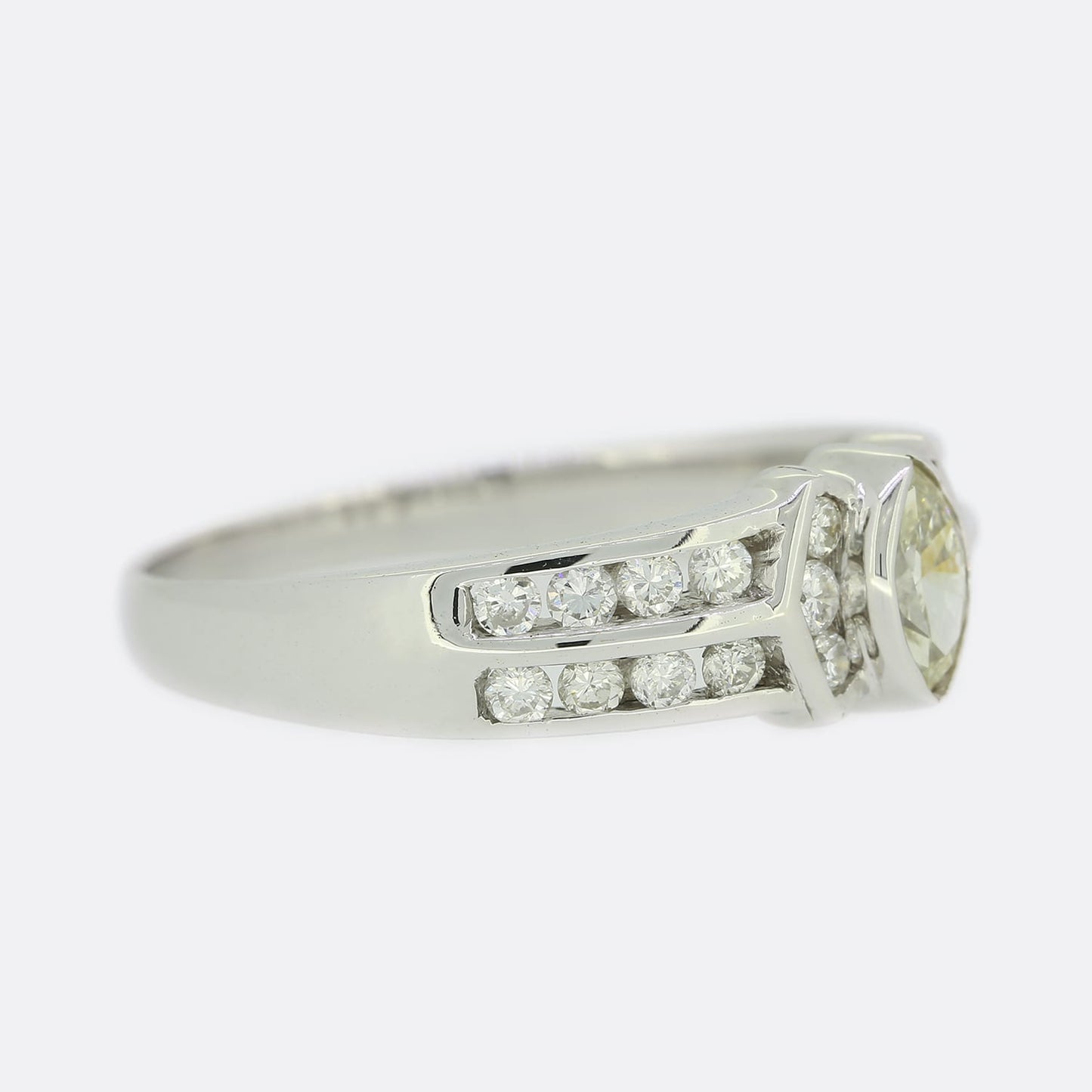 0.40 Carat Diamond Marquise Cluster Ring