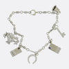 Art Deco Diamond Charm Bracelet