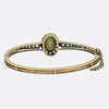 Victorian Cats Eye Chrysoberyl and Old Cut Diamond Bangle