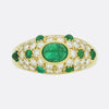 Cartier Cabochon Emerald and Diamond Ring