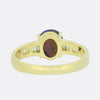 Black Opal and Diamond Solitaire Ring
