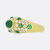 Cartier Cabochon Emerald and Diamond Ring