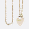 Vintage Heart Padlock Necklace