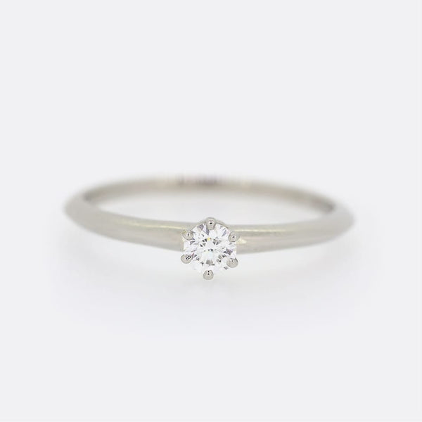 Tiffany & Co. 0.23 Carat Diamond Engagement Ring
