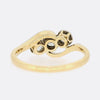0.25 Carat Three-Stone Old Cut Diamond Twist Ring