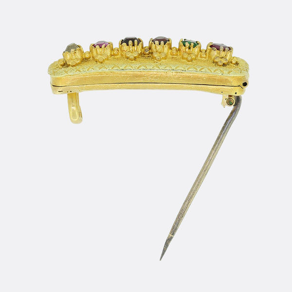 Georgian Regard Locket Brooch