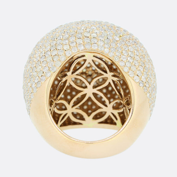 9.54 Carat Brilliant Cut Diamond Cocktail Ring