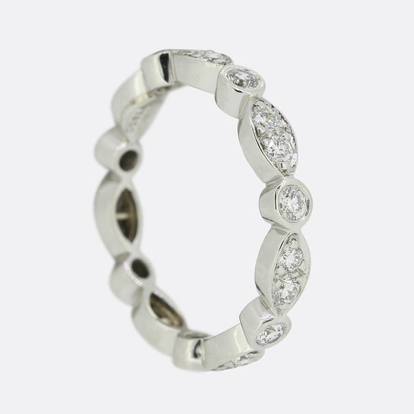 Tiffany & Co. Jazz Diamond Eternity Ring Size M (53)
