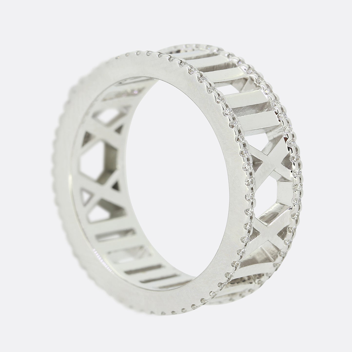 Tiffany & Co. Diamond Atlas Ring Size M (53)