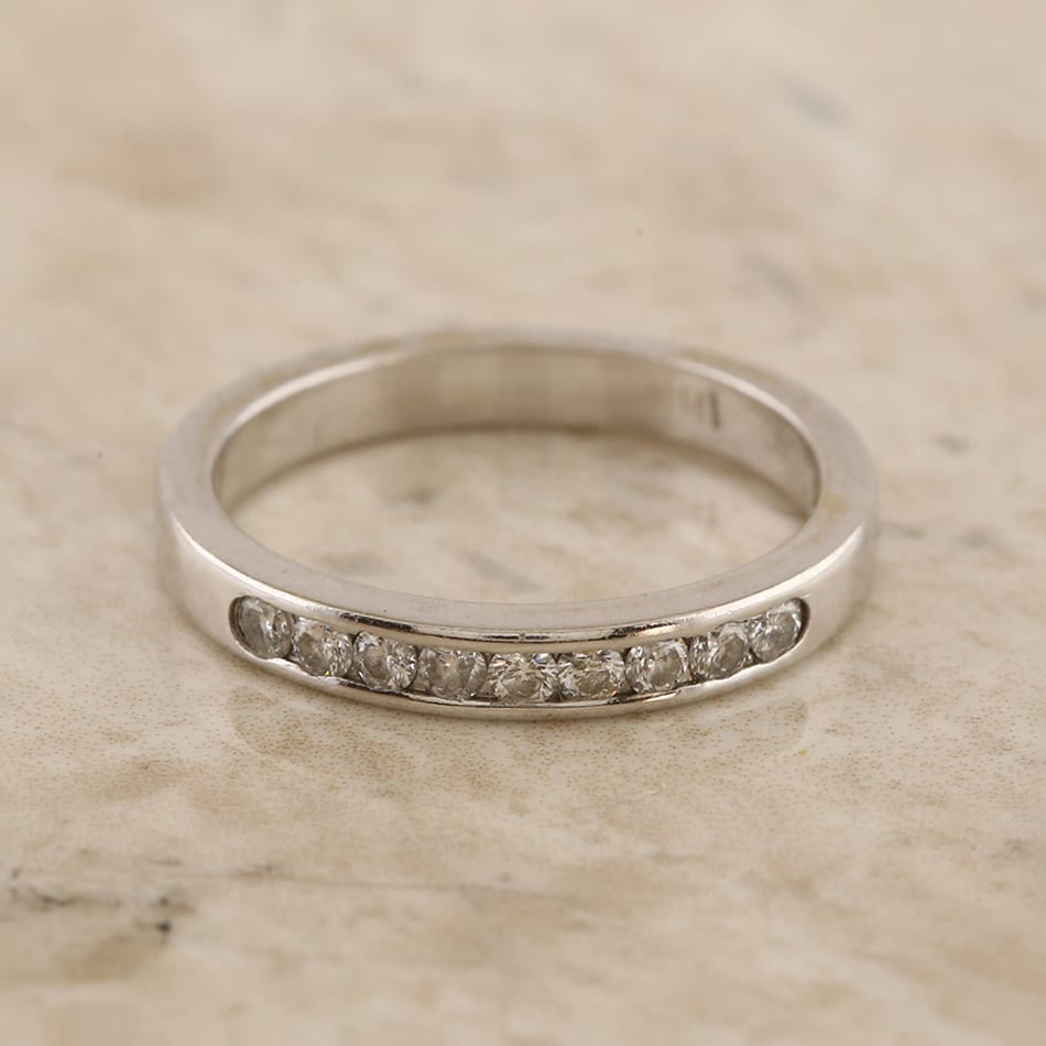 Diamond Half Eternity Ring Size K