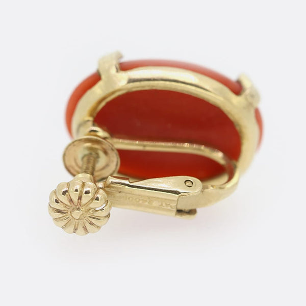 Vintage Coral Earrings