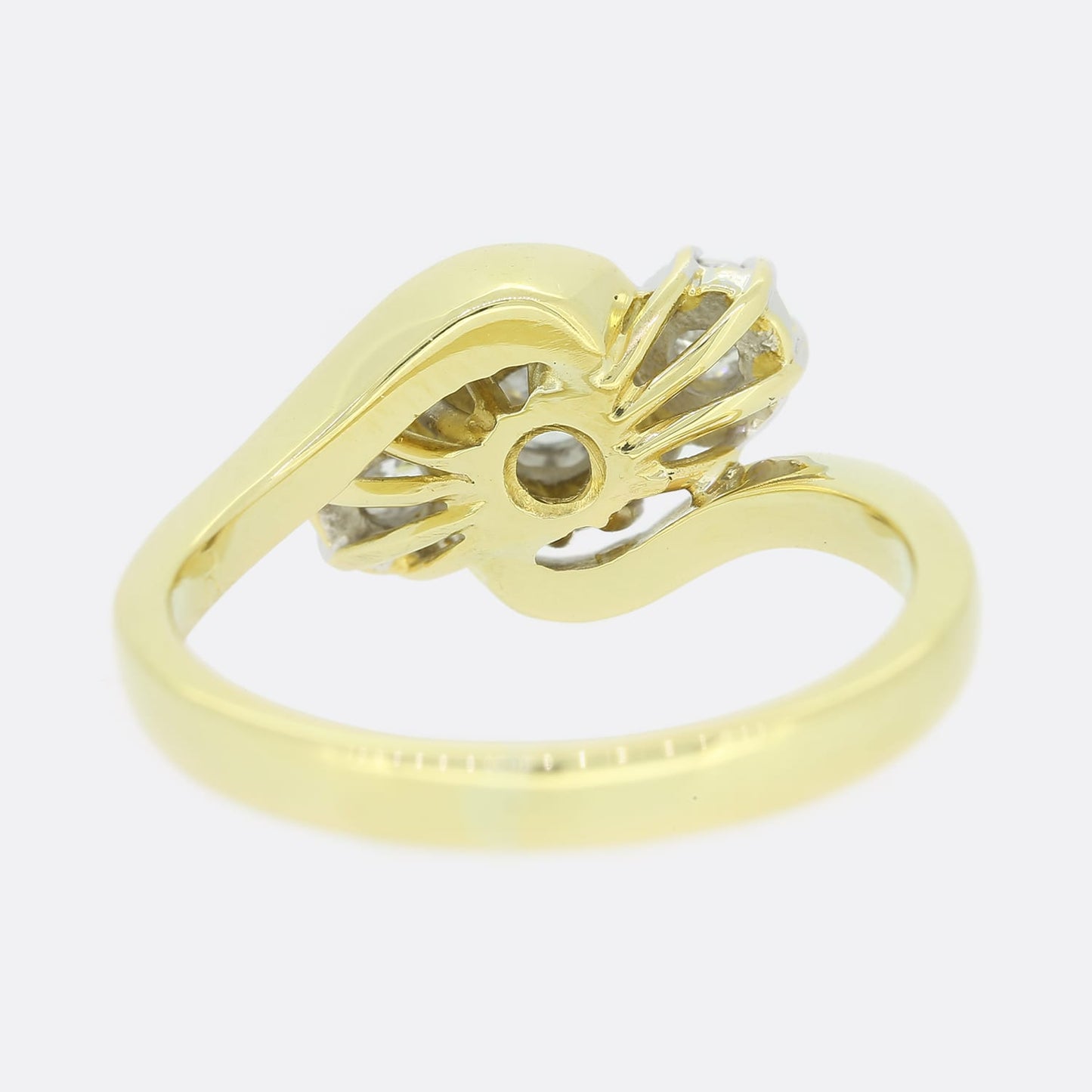 Vintage Diamond Crossover Ring