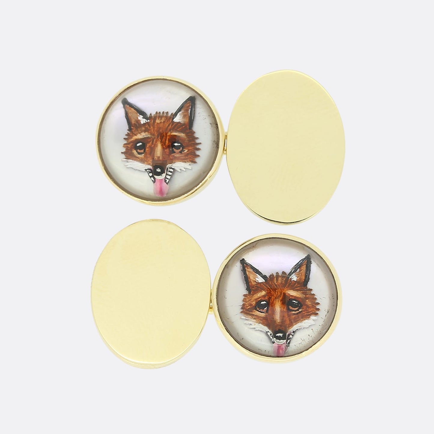 Cropp and Farr Essex Crystal Fox Cufflinks