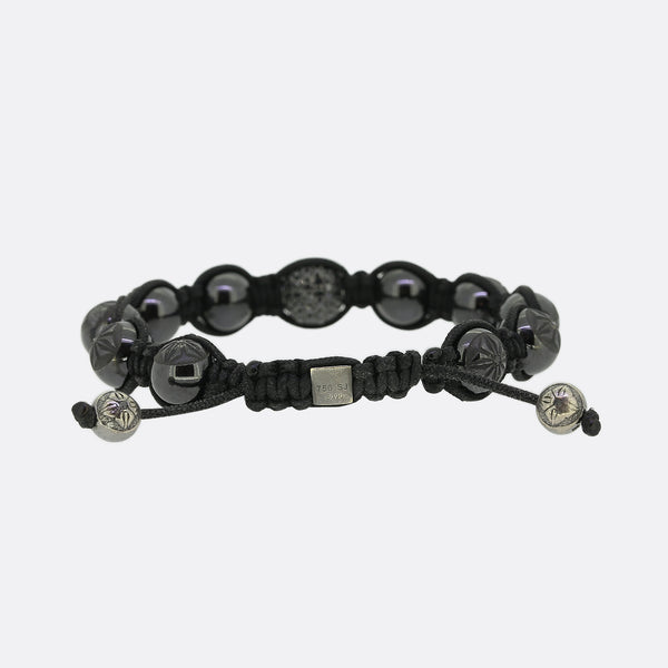 Shamballa Jewels Black Diamond Rope Bracelet