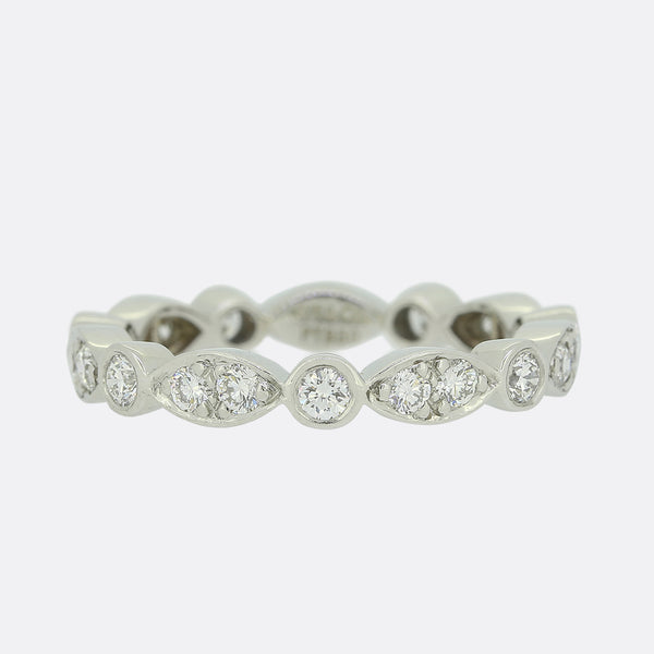 Tiffany & Co. Jazz Diamond Eternity Ring Size M (53)