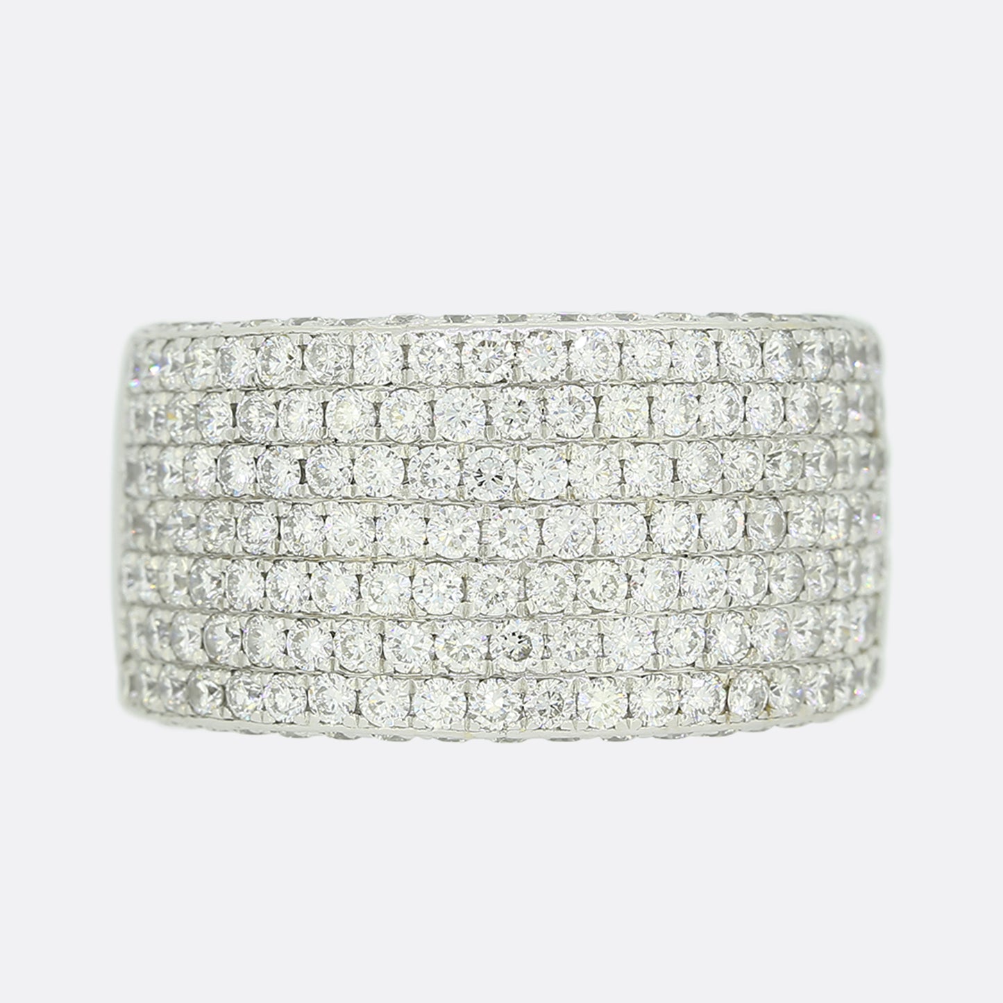 2.50 Carat Pavé Diamond Band Ring