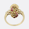 Edwardian Ruby and Diamond Navette Ring