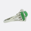 Abstract Jade and Diamond Ring
