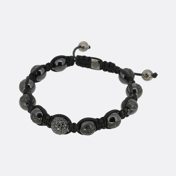 Shamballa Jewels Black Diamond Rope Bracelet