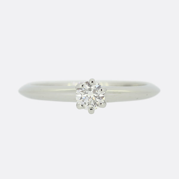 Tiffany & Co. 0.20 Carat Diamond Engagement Ring