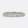 Baguette and Brilliant Cut Diamond Half Eternity Band