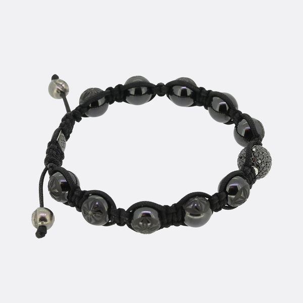 Shamballa Jewels Black Diamond Rope Bracelet