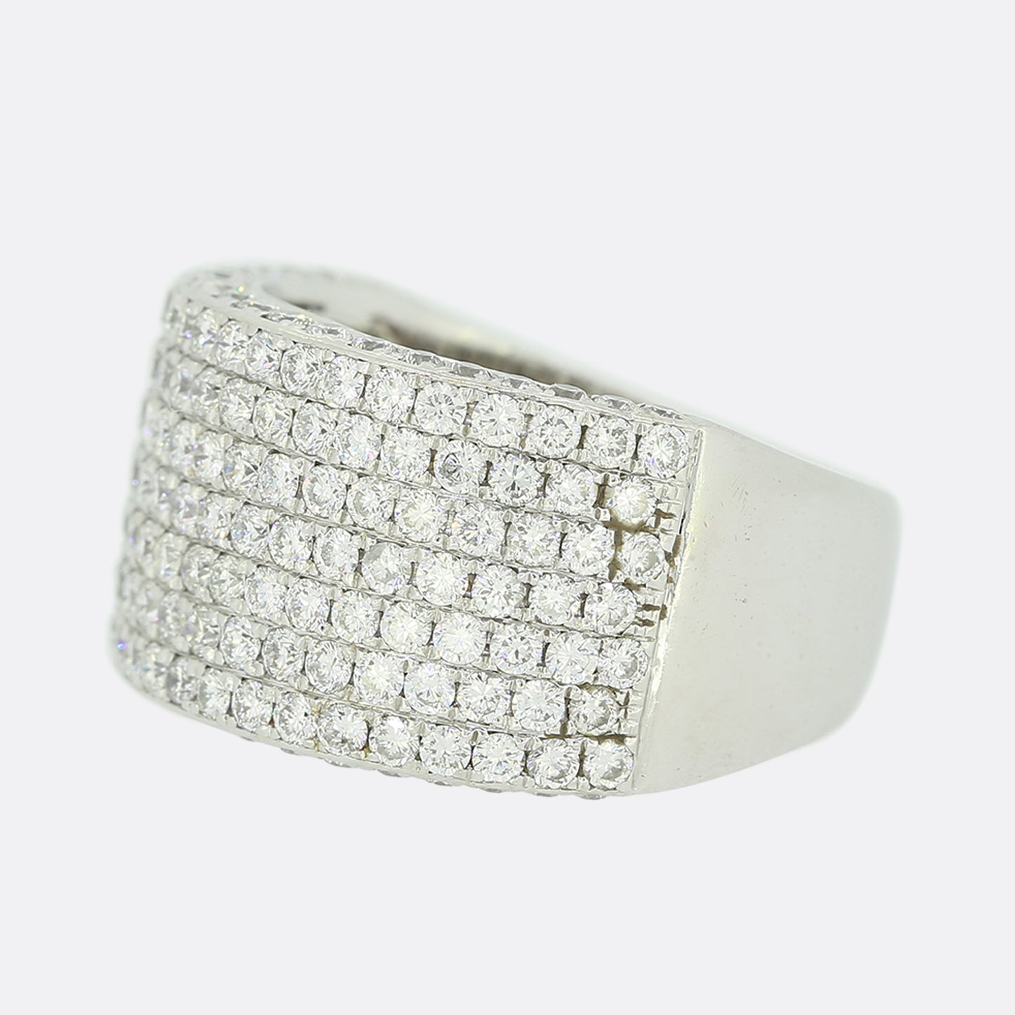 2.50 Carat Pavé Diamond Band Ring