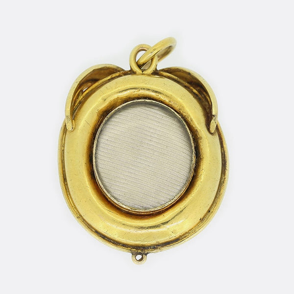 Victiorian Garnet Locket Pendant