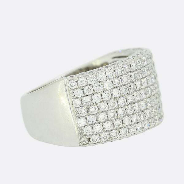 2.50 Carat Pavé Diamond Band Ring