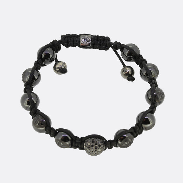 Shamballa Jewels Black Diamond Rope Bracelet