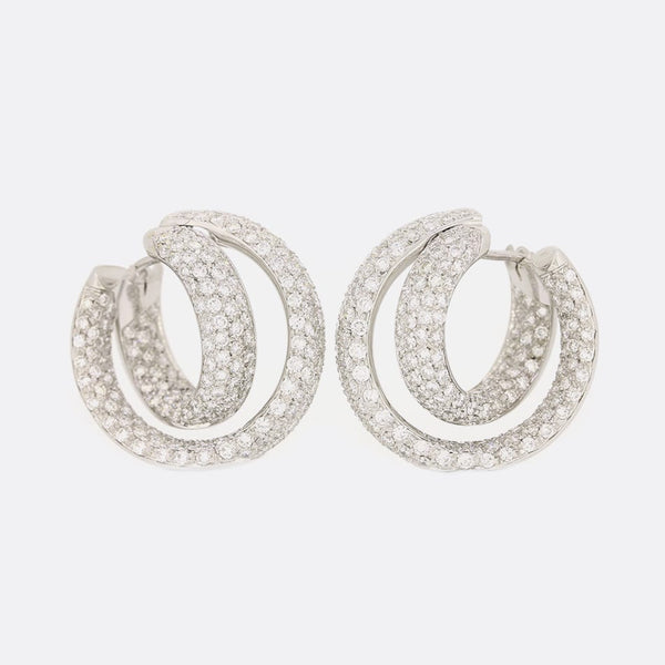 Leo Pizzo Diamond Hoop Earrings