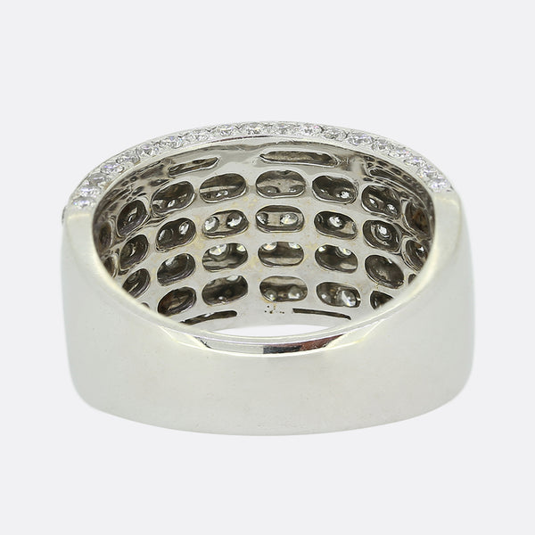 2.50 Carat Pavé Diamond Band Ring