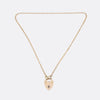 Vintage Heart Padlock Necklace