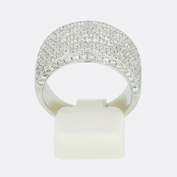 2.50 Carat Pavé Diamond Band Ring