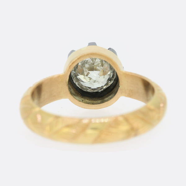 1.50 Carat Georgian Style Old Cut Diamond Ring