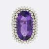 Amethyst and Diamond Cocktail Ring