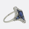 Art Deco Sapphire and Diamond Ring