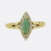 Victorian Turquoise and Diamond Navette Ring